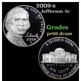 2009-s Proof Jefferson Nickel 5c Grades GEM++ Proo