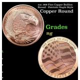 1oz .999 Fine Copper Bullion Round - Patriotic Eag