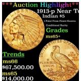 *Highlight* 1913-p Gold Indian Half Eagle Near Top