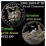 1991-1995-P WWII Proof Modern Commem Half Dollar 5