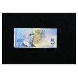 2002 Canada $5 Banknote P# 101a, Knight & Dodge Gr