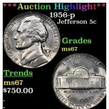 *Highlight* 1956-p Jefferson Nickel 5c ms67 SEGS (