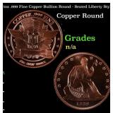 1oz .999 Fine Copper Bullion Round - Seated Libert