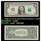 2006 $1 Green Seal Federal Reserve Note Grades Gem