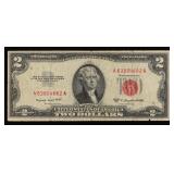 1953B $2 Red Seal United States Note Grades vf++