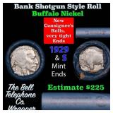 Buffalo Nickel Shotgun Roll in Old Bank Style 