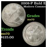 2008-P Bald Eagle Modern Commem Dollar $1 ms70 SEG