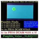 Original sealed box of 5x 1991 United States Mint