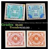 Group of 2 1944 German WWII Allied Military Curren