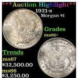 *Highlight* 1921-s Morgan Dollar $1 ms66+ SEGS (fc