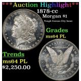 *Highlight* 1878-cc Morgan Dollar $1 ms64 PL SEGS