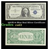 1957B $1 Blue Seal Silver Certificate Grades Selec