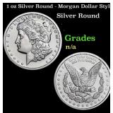 1 oz Silver Round - Morgan Dollar Style
