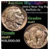 *Highlight* 1929-d Buffalo Nickel Near Top Pop! 5c