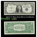 1957A $1 Blue Seal Silver Certificate Grades Selec