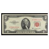 1953B $2 Red Seal United States Note Grades Select