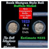 Buffalo Nickel Shotgun Roll in Old Bank Style 