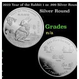 2023 Year of the Rabbit 1 oz .999 Silver Round