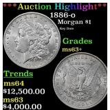 *Highlight* 1886-o Morgan Dollar $1 Select+ Unc US