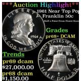 *Highlight* 1961 Proof Franklin Half Dollar Near T