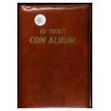 60 Pocket Coin Album Book Filled W/ 60 Various For