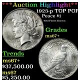*Highlight* 1923-p Peace Dollar TOP POP! $1 Grades