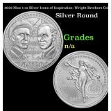 2022 Niue 1 oz Silver Icons of Inspiration: Wright