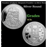 Founders of Liberty: Benjamin Franklin 1 oz Silver