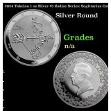 2024 Tokelau 1 oz Silver $5 Zodiac Series: Sagitta