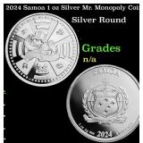 2024 Samoa 1 oz Silver Mr. Monopoly Coin