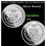 Cadillac "La Mothe Cadillac" Logo 1 oz .999 Silver