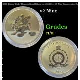 2023  Disney Micky Mouse & Donald Duck 1oz .999 Si