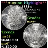 *Highlight* 1881-s Morgan Dollar $1 ms67+ SEGS (fc