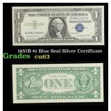 1957B $1 Blue Seal Silver Certificate Grades Selec