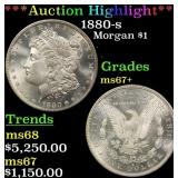 *Highlight* 1880-s Morgan Dollar $1 ms67+ SEGS (fc