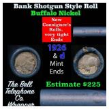 Buffalo Nickel Shotgun Roll in Old Bank Style 