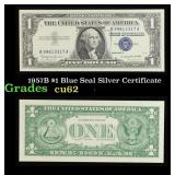 1957B $1 Blue Seal Silver Certificate Grades Selec