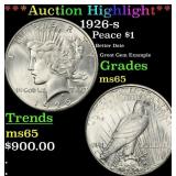 *Highlight* 1926-s Peace Dollar $1 ms65 SEGS (fc)