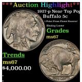 *Highlight* 1927-p Buffalo Nickel Near Top Pop! 5c