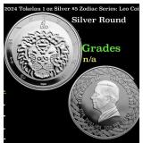 2024 Tokelau 1 oz Silver $5 Zodiac Series: Leo Coi