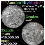 *Highlight* 1887-o Morgan Dollar Near Top Pop! $1