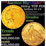 *Highlight* 1910-p Gold Indian Quarter Eagle TOP P