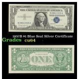 1957B $1 Blue Seal Silver Certificate Grades Choic