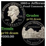 1993-s Jefferson Proof Modern Commem Dollar $1 pr7