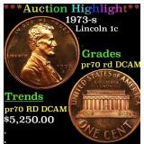 *Highlight* 1973-s Proof Lincoln Cent 1c pr70 rd D