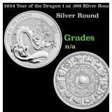 2024 Year of the Dragon 1 oz .999 Silver Round