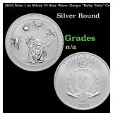 2024 Niue 1 oz Silver $2 Star Wars: Gorgu "Baby Yo