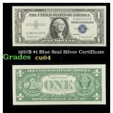 1957B $1 Blue Seal Silver Certificate Grades Choic