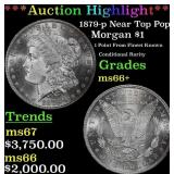 *Highlight* 1879-p Morgan Dollar Near Top Pop! $1