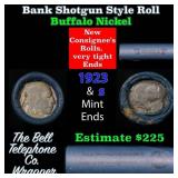 Buffalo Nickel Shotgun Roll in Old Bank Style 